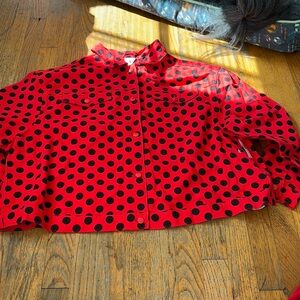Disney Minnie Mouse polka dot denim jacket